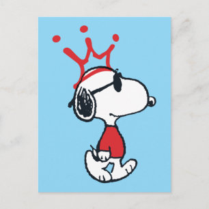 Snoopy - Joe Cool-krona Vykort