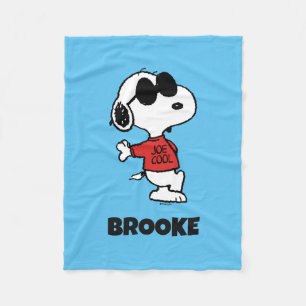 Snoopy "Joe Cool" stående Fleecefilt