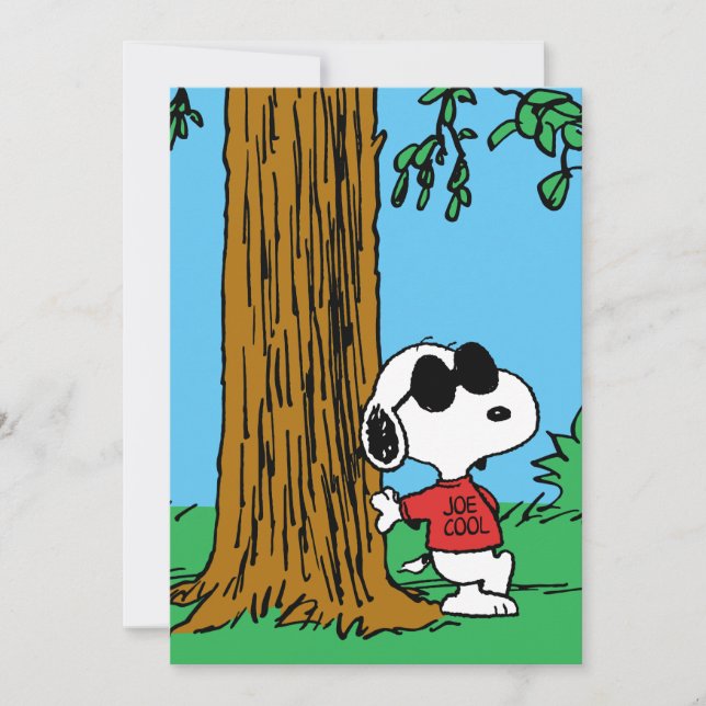 Snoopy "Joe Cool" stående Kort (Framsida)