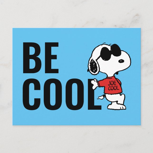 Snoopy "Joe Cool" stående Vykort (Framsida)
