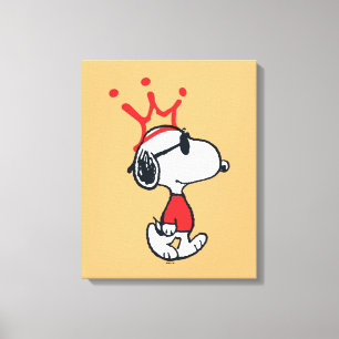 Snoopy - Joe Coola Krona Canvastryck
