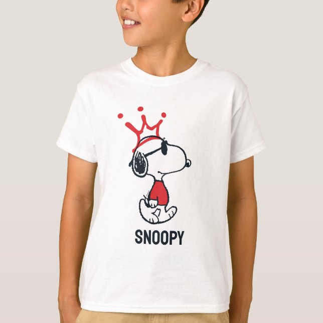Snoopy - Joe Coola Krona T Shirt (Framsida)
