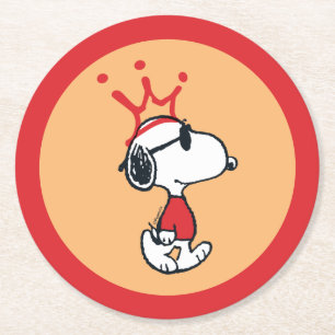 Snoopy - Joe Coola Krona Underlägg Papper Rund