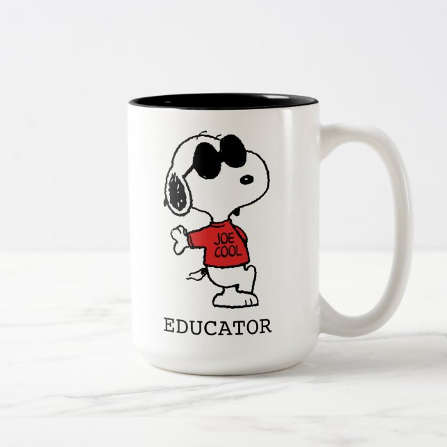Snoopy "Joe Coola" Lärare Två-Tonad Mugg (Höger)