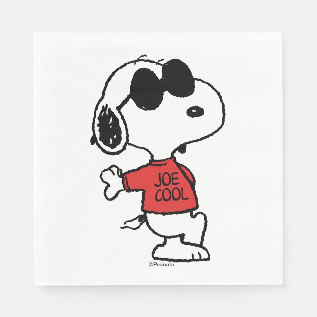 Snoopy "Joe Coola" Ständiga Pappersservett (Framsidan)