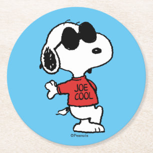 Snoopy "Joe Coola" Ständiga Underlägg Papper Rund