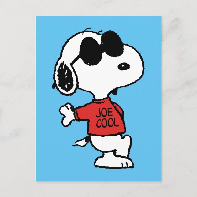 Snoopy "Joe Coola" Ständiga Vykort (Framsida)