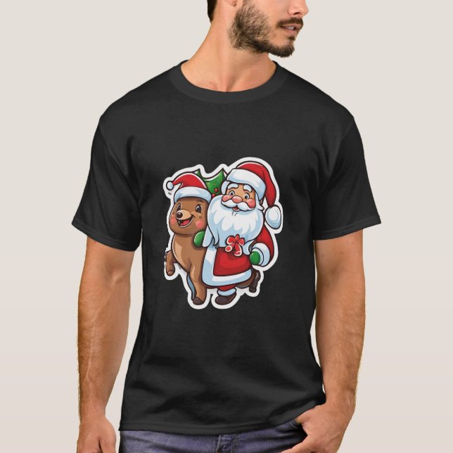 Snoopy jul T-Shirt | Festila jordnötter (Framsida)
