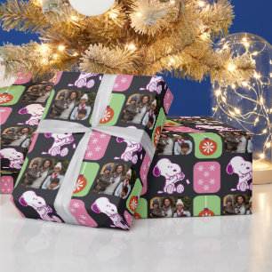 Snoopy Jul Wrapping   Familjefoto Presentpapper