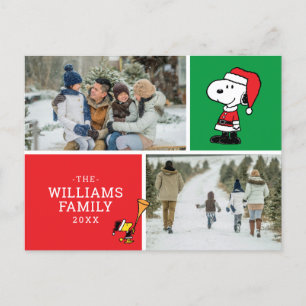 Snoopy Jultomten julfamiljens fotopaket Helg Vykort