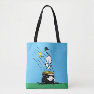Snoopy Jumping in i Pot of Guld Tygkasse