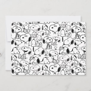 Snoopy Leende Gnat Skratt Mönster Kort