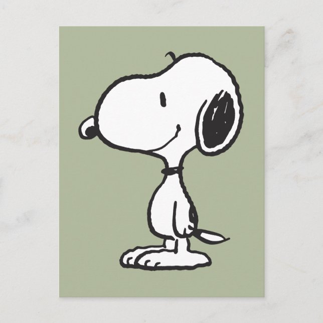 Snoopy Leende Gnattskratt Vykort (Framsida)