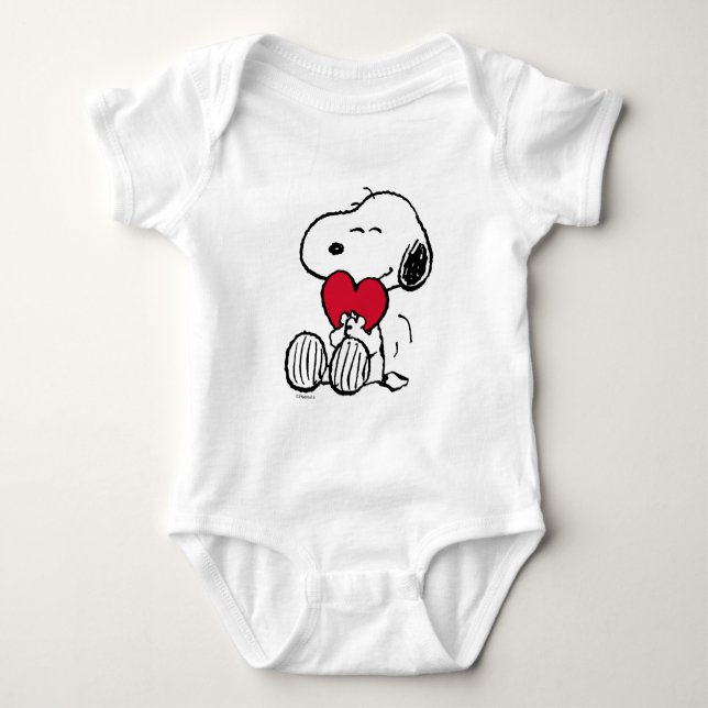 Snoopy | Lille Älskling Baby Bodysuit T Shirt (Framsida)