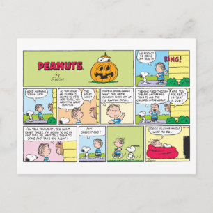 Snoopy & Linus The Great Pumpkin News Vykort