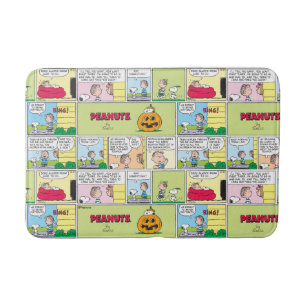 Snoopy & Linus   Underbar Pumpkin News Badrumsmatta