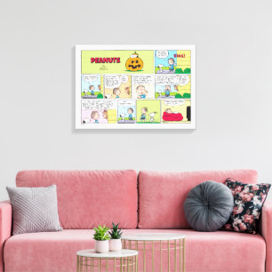 Snoopy & Linus   Underbar Pumpkin News Canvastryck