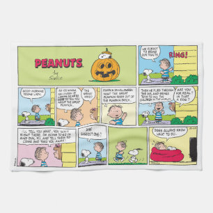 Snoopy & Linus Underbar Pumpkin News Kökshandduk