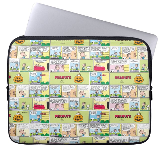 Snoopy & Linus | Underbar Pumpkin News Laptop Fodral (Framsidan)