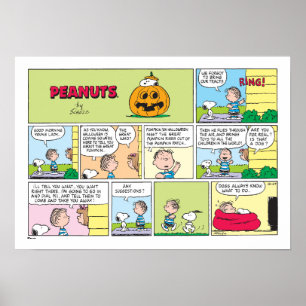 Snoopy & Linus   Underbar Pumpkin News Poster