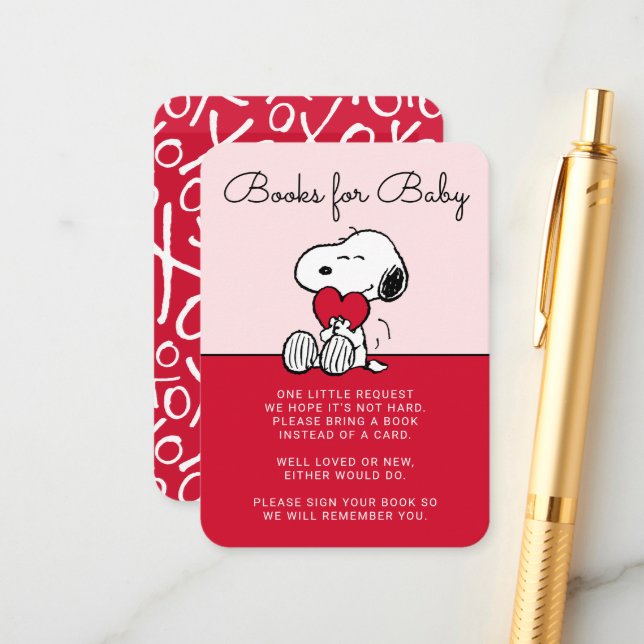 Snoopy | Little Sweetheart Baby Shower Enclosure C Tilläggskort (Fram/Back In Situ)