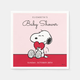 Snoopy | Little Sweetheart Baby Shower Napkins Pappersservett