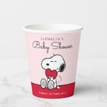 Snoopy | Little Sweetheart Baby Shower Papperskopp