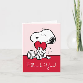 Snoopy | Little Sweetheart Baby Shower Thank You C Tack Kort