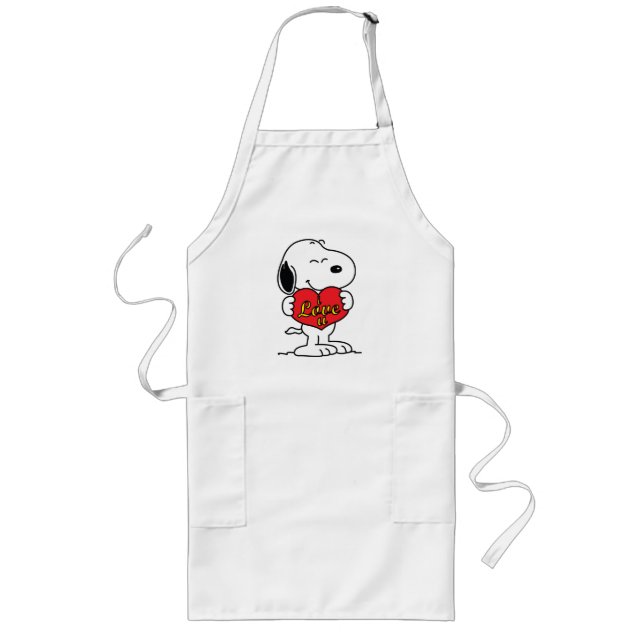 Snoopy Long Apron Långt Förkläde (Framsidan)