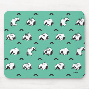 Snoopy Mustacher & Teal Mönster Musmatta
