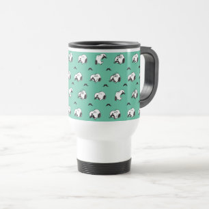Snoopy Mustacher & Teal Mönster Resemugg