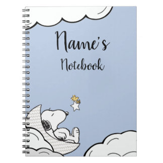 Snoopy Note Book Name Title Anteckningsbok