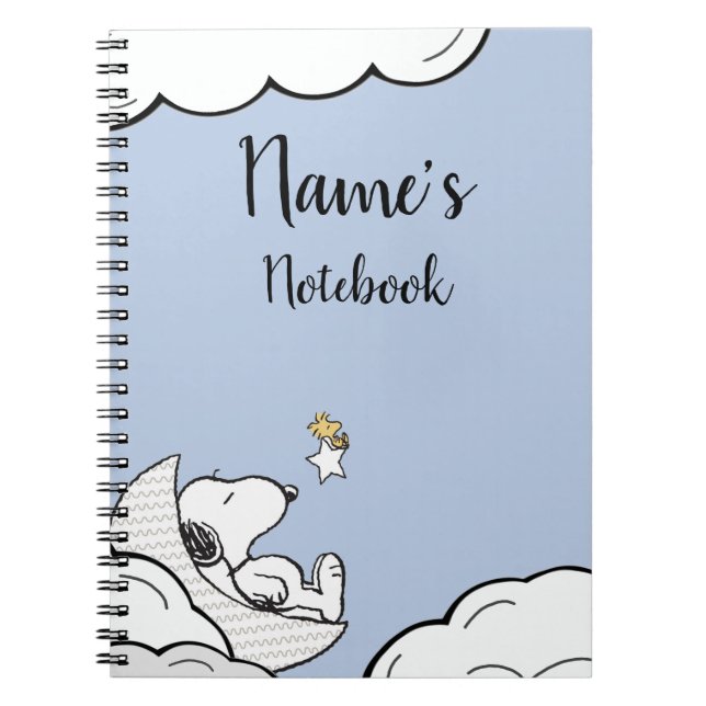 Snoopy Note Book Name Title Anteckningsbok (Framsidan)