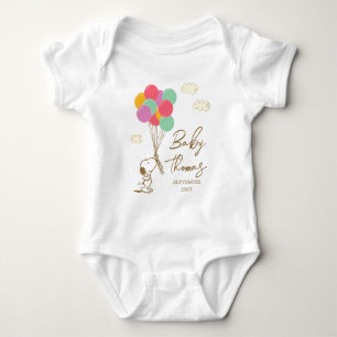 Snoopy och ballonger   Baby kommer snart T Shirt