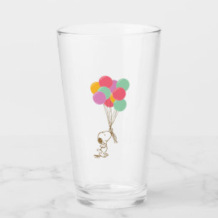 Snoopy och ballonger glaskopp