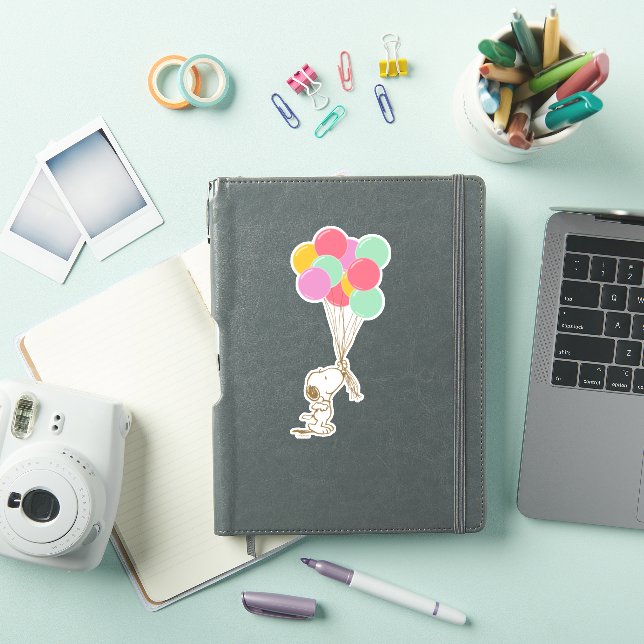 Snoopy och ballonger klistermärken (iPad skal)