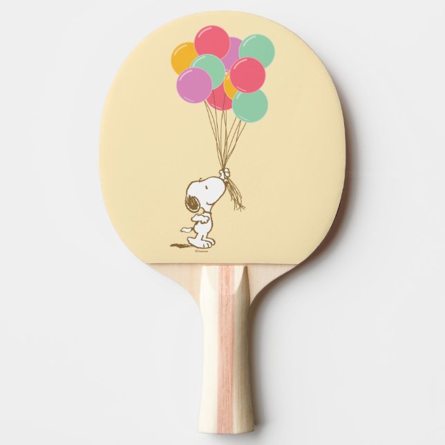Snoopy och ballonger pingisracket (Framsidan)