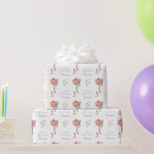 Snoopy och ballonger presentpapper