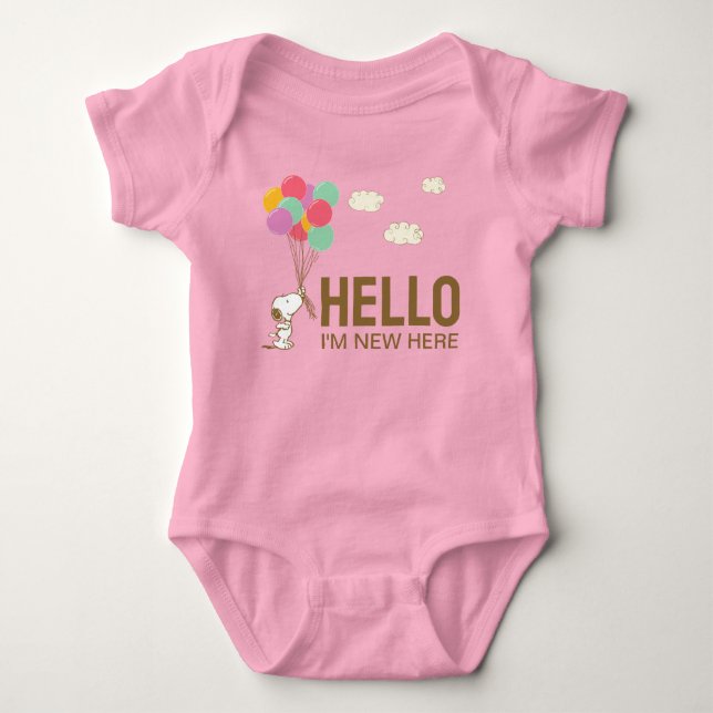 Snoopy och ballonger t shirt (Framsida)