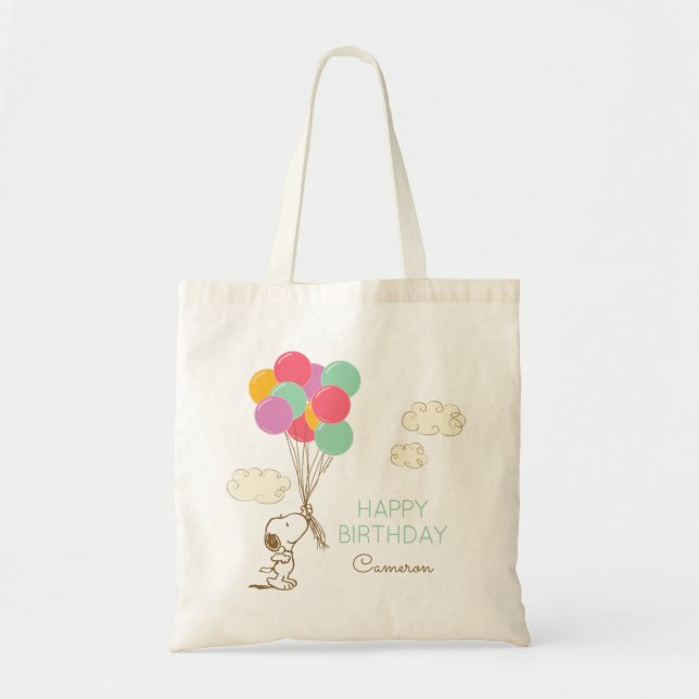Snoopy och ballonger tygkasse (Framsidan)