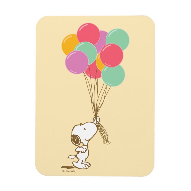 Snoopy- och ballongmagnet magnet (Vertikal)