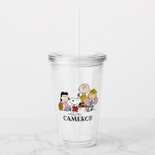 Snoopy och Gang Play Football Take Away Mugg