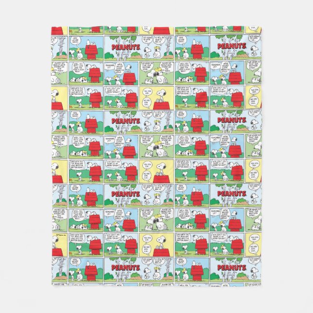 Snoopy och hans bröder Andy & Olaf Fleecefilt (Framsidan)