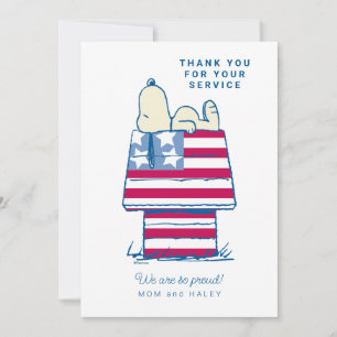 Snoopy Patriotic TACK Julkort