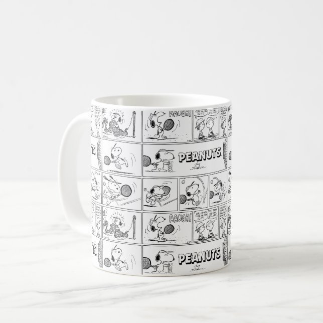 Snoopy Plays Tennis Kaffemugg (Framsida vänster)