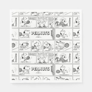 Snoopy Plays Tennis Pappersservett