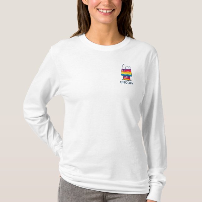 Snoopy | Rainbow Hund House T Shirt (Framsida)