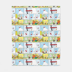 Snoopy Sled Riding Food Dish Fleecefilt