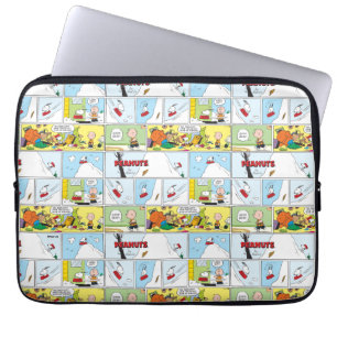 Snoopy Sled Riding Food Dish Laptop Fodral