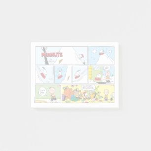 Snoopy Sled Riding Food Dish Post-it Block